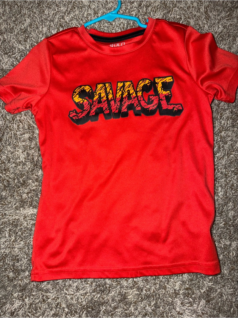 Kids' Red 'SAVAGE' Graphic Tee